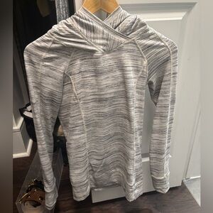 Lululemon Athletica Gray Striped Pullover